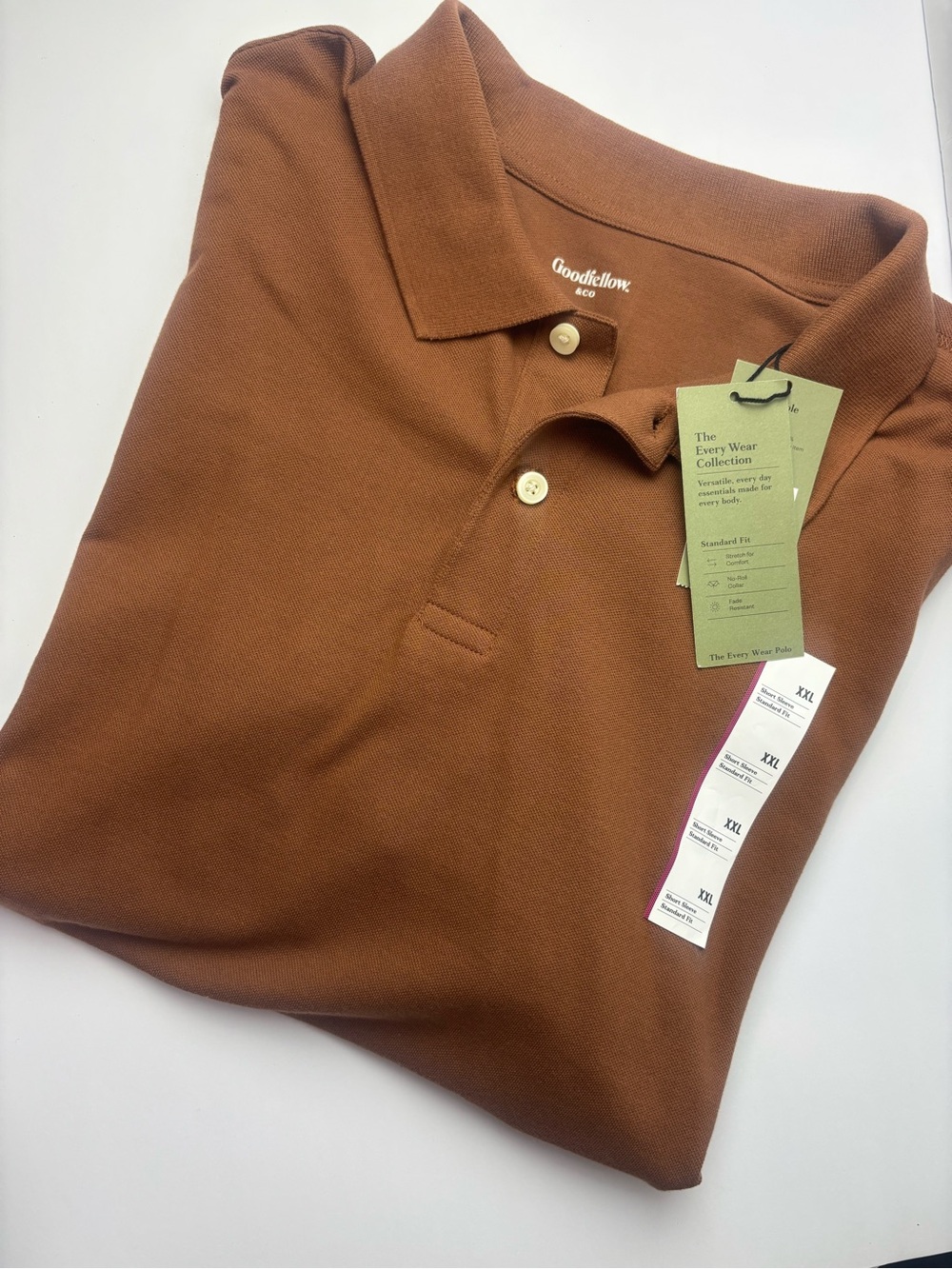 Goodfellow & Co Men’s Rust Brown Polo Shirt